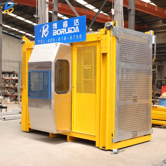 Alimak Gjj Model Passenger Hoist Material Cargo Lift Man Lifting Hoist Construction Elevator