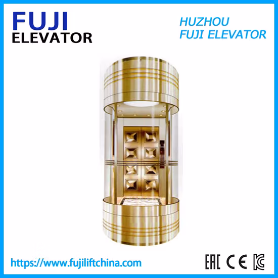 FUJI Factory Manufacturer Panoramic Lift Glass Elevator with Sightseeing Elevator Home Elevator Villa Passenger Lift Passenger Elevator Lift China Lift
