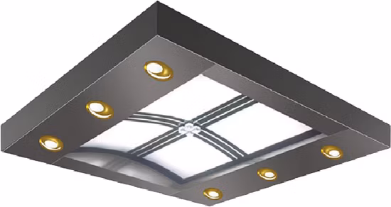 Vvvf Home Control Car Goods Elevator with Machine Room